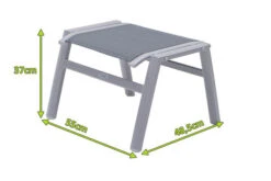 OUTFLEXX Hocker, Silber/grau, Alu/Textilene, 49x55x37cm 7 OUTFLEXX Hocker, Silber/grau, Alu/Textilene, 49x55x37cm -Kettler Verkaufsgeschäft 4 21312.jpg