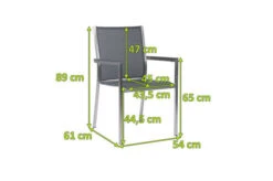 STERN Polaris Stapelsessel, Silber/karbon, Edelstahl/Textil/Aluminiumarmlehnen, 61x54x89 Cm, Stapelbar -Kettler Verkaufsgeschäft 4 21903.jpg