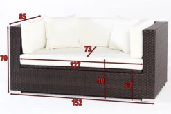 OUTFLEXX 2-Sitzer Sofa, Braun, Polyrattan, 152x85x70cm, Inkl. Polster, Wasserfeste Kissenbox -Kettler Verkaufsgeschäft 4 2393 2 BOX.jpg