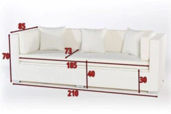 OUTFLEXX 3-Sitzer Sofa, Weiß, Polyrattan, Inkl. Polster Und Wasserfeste Kissenbox 7 OUTFLEXX 3-Sitzer Sofa, Weiß, Polyrattan, Inkl. Polster Und Wasserfeste Kissenbox -Kettler Verkaufsgeschäft 4 2511 1 BOX.jpg