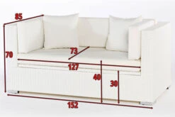 OUTFLEXX 2-Sitzer Sofa, Weiß, Polyrattan, 152x85x70cm, Inkl. Polster, Wasserfeste Kissenbox -Kettler Verkaufsgeschäft 4 2511 2 BOX.jpg