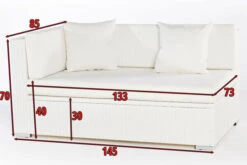 OUTFLEXX 2-Sitzer Ecksofa, Weiß, Polyrattan, 145x85x70cm, Armlehne Re, Inkl. Polster, Wasserfeste Kissenbox -Kettler Verkaufsgeschäft 4 2511 4 BOX.jpg