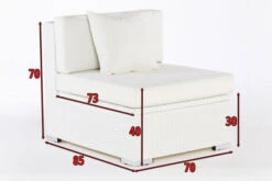 OUTFLEXX Mittelelement, Weiß, Polyrattan, Inkl. Polster, Wasserfeste Kissenbox 7 OUTFLEXX Mittelelement, Weiß, Polyrattan, Inkl. Polster, Wasserfeste Kissenbox -Kettler Verkaufsgeschäft 4 2511 5 BOX.jpg