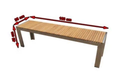 OUTFLEXX Bank Aus Edelstahl/FSC-Teakholz, 160x38x45cm 7 OUTFLEXX Bank Aus Edelstahl/FSC-Teakholz, 160x38x45cm -Kettler Verkaufsgeschäft 4 7102.jpg