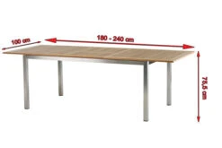 Ausziehtisch Roma Aus Edelstahl/Teak Von Diamond Garden, Ca. 180/240x100 Cm -Kettler Verkaufsgeschäft 5 10651.jpg