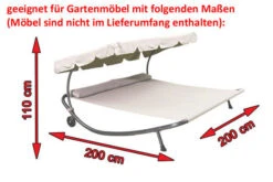 OUTFLEXX Premium Abdeckhaube Für Leco Doppelliege, Schwarz, Wasserbeständig, 212 X 212 X 117 Cm -Kettler Verkaufsgeschäft 5 13683.jpg