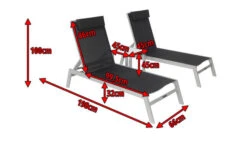 VILLANA 2er-Set Sonnenliegen, Silber/schwarz, Alu/Textil, 198x66x32cm, Mit Beistelltisch 45x45cm 17 VILLANA 2er-Set Sonnenliegen, Silber/schwarz, Alu/Textil, 198x66x32cm, Mit Beistelltisch 45x45cm -Kettler Verkaufsgeschäft 5 13886.jpg