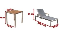 OUTFLEXX 2er-Set Sonnenliegen, Silber, Edelstahl/Teak, 195,5x74x35cm, Mit Beistelltisch 45x45cm -Kettler Verkaufsgeschäft 5 14166.jpg