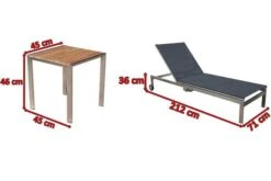 OUTFLEXX 2er-Set Rollliege, Schwarz, Edelstahl/Teak, 212x71x36cm, Mit Beistelltisch 45x45cm -Kettler Verkaufsgeschäft 5 14169.jpg