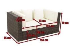 OUTFLEXX 2-Sitzer Sofa, Braun Marmoriert, Polyrattan, 152 X 85 X 70 Cm, Wasserfeste Kissenbox -Kettler Verkaufsgeschäft 5 15734 2 BOX.jpg