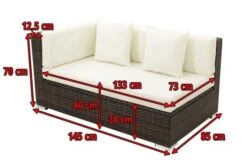 OUTFLEXX 2-Sitzer Ecksofa, Braun Marmoriert, Polyrattan, 145 X 85 X 70 Cm, Wasserfeste Kissenbox, Armlehne Re. -Kettler Verkaufsgeschäft 5 15734 4 BOX.jpg