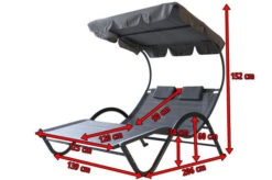 OUTFLEXX Doppelliege, Anthrazit, Polyester/Stahl Pulverbeschichtet, 205x138x34cm, Inkl. Nackenkissen, Rollbar -Kettler Verkaufsgeschäft 5 16102.jpg