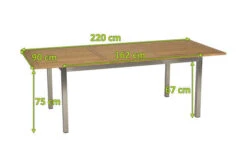 STERN Ausziehtisch, Silber/natur, Edelstahl/FSC-Teakholz, 162/220x90 Cm, Butterfly-Auszug -Kettler Verkaufsgeschäft 5 16498.jpg