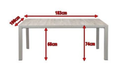 SIENA GARDEN Silva Esstisch, Silber / Washed Grey, Alu / Keramik, 183x100x74 Cm -Kettler Verkaufsgeschäft 5 16601.jpg