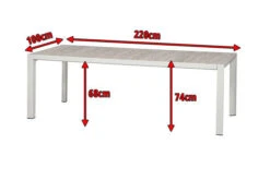 SIENA GARDEN Silva Diningtisch, Weiß/washed Grey, Alu/Keramik, 220x100cm -Kettler Verkaufsgeschäft 5 16603.jpg