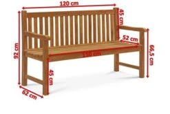 OUTFLEXX Ontario 2-Sitzer Gartenbank, Natur, Teakholz, 120x62x92cm, Fein Geschliffen -Kettler Verkaufsgeschäft 5 18308.jpg