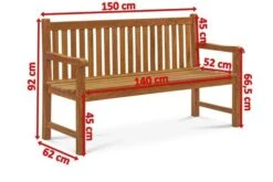 OUTFLEXX Ontario 3-Sitzer Gartenbank, Natur, Teakholz, 150x62x92cm, Fein Geschliffen -Kettler Verkaufsgeschäft 5 18309.jpg