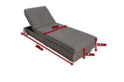 OUTFLEXX Rollliege, Grau, Polyrattan, 200x70x27,5cm, Rückenlehne 5-fach Verstellbar -Kettler Verkaufsgeschäft 5 18367.jpg