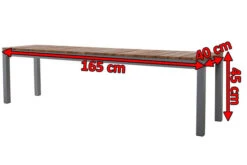 VILLANA Bank, Alu Pulverbeschichtet / FSC Akazienholz, 3 Personen, 165 X 40 X 45 Cm -Kettler Verkaufsgeschäft 5 18381.jpg