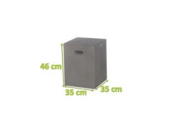 OUTFLEXXHocker, Grau, Faserzement, 35 X 35 X 46 Cm Glatte Oberfläche, Würfeldesign, Mit Griffmulden -Kettler Verkaufsgeschäft 5 18580.jpg