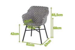 HARTMAN Delphine Armlehnensessel, Schwarz/weiß, Alu/Kunststoff -Kettler Verkaufsgeschäft 5 18696.jpg