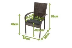 Ploß Rocking Basic Stapelstuhl, Grau/braun-meliert, Polyrattan, 56 X 64 X 92 Cm, Inkl. Polster -Kettler Verkaufsgeschäft 5 20148.jpg