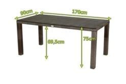 Ploß Rocking Dining Tisch, Grau/braun-meliert, Polyrattan, 170 X 90 Cm, Glasplatte In Steinoptik -Kettler Verkaufsgeschäft 5 20157.jpg