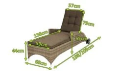 Ploß Rabida Comfort Rollliege, Champagner-meliert, Polyrattan, 198x68x44cm, Verstellbar, Hohe Sitzhöhe -Kettler Verkaufsgeschäft 5 20165.jpg