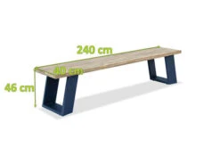 OUTFLEXX Bank, Dark Grey/natur, Alu/recycled FSC®-Teak, 240x100x45cm, Mit Baumkante -Kettler Verkaufsgeschäft 5 20317.jpg