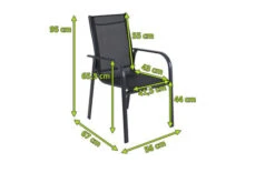 OUTFLEXX Stapelstuhl, Anthrazit Matt/schwarz, Aluminium/Textilene, 67x56x95cm -Kettler Verkaufsgeschäft 5 20361.jpg