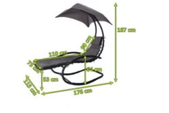 OUTFLEXX Schaukelsessel, Anthrazit Matt/schwarz, Stahl/Textilene, 176x115x187cm, Inkl. Polster -Kettler Verkaufsgeschäft 5 20393.jpg