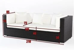 OUTFLEXX Dreisitzer-Sofa, Schwarz, Polyrattan, 210x85x70cm, Inkl. Polster + Wasserfeste Kissenbox -Kettler Verkaufsgeschäft 5 2392 1 BOX.jpg