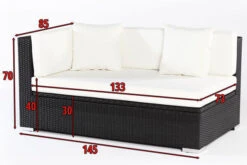 OUTFLEXX 2-Sitzer Ecksofa, Schwarz, Polyrattan, 145x85x70cm, Armlehne Rechts, Wasserfeste Kissenbox -Kettler Verkaufsgeschäft 5 2392 4 BOX.jpg