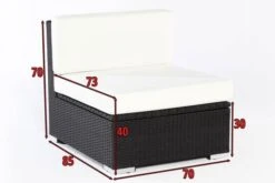 OUTFLEXX Mittelelement, Schwarz, Polyrattan, Inkl. Polster Und Kissen, Wasserfeste Kissenbox -Kettler Verkaufsgeschäft 5 2392 5 BOX.jpg