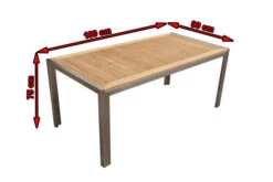 OUTFLEXX Esstisch, Edelstahl/FSC-Teakholz, 180x90cm -Kettler Verkaufsgeschäft 5 7101 3.jpg