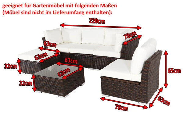 OUTFLEXX Premium Abdeckhaube Für Sofaset 7759-BOX (bis Version 2016, 4tlg. Gestellt), Schwarz, Wasserbeständig 5 OUTFLEXX Premium Abdeckhaube Für Sofaset 7759-BOX (bis Version 2016, 4tlg. Gestellt), Schwarz, Wasserbeständig – Bild 5