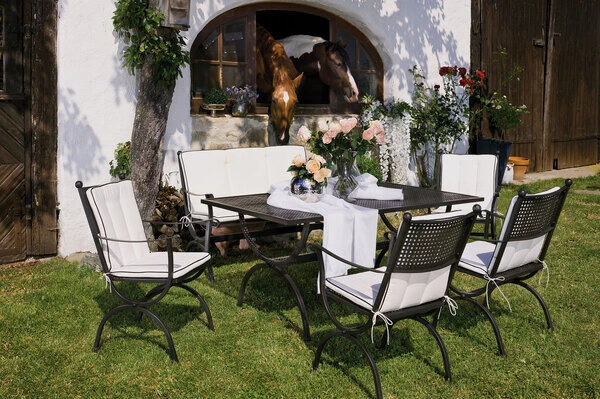 MBM Sessel Romeo, Marone, Schmiedeeisen Verzinkt, Pulverbeschichtet 6 MBM Sessel Romeo, Marone, Schmiedeeisen Verzinkt, Pulverbeschichtet – Bild 6