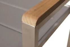 OUTFLEXX Stuhl, Taupe, Edelstahl/Textilene, Padded, Armlehnen Aus FSC-Teakholz, 62x56,5x86cm -Kettler Verkaufsgeschäft 6 13516.jpg