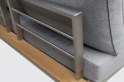 OUTFLEXX 2-Sitzer Sofa, Silber/grau, Edelstahl/FSC-Teakholz/Textil, 168 X 79 X 64 Cm -Kettler Verkaufsgeschäft 6 18294.jpg
