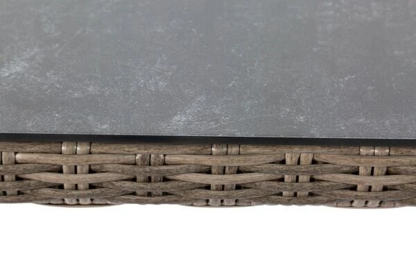 OUTFLEXX Dining Tisch, Grau, Polyrattan, 180 X 120 Cm, Tischplatte Spraystone, 8mm 6 OUTFLEXX Dining Tisch, Grau, Polyrattan, 180 X 120 Cm, Tischplatte Spraystone, 8mm – Bild 6