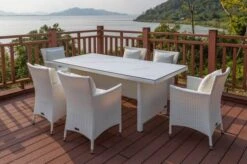 OUTFLEXX Dining Tisch, Weiß, Polyrattan, 200 X 95 Cm, Tischplatte Spraystone, 6mm -Kettler Verkaufsgeschäft 6 20667.jpg