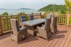 OUTFLEXX Dining Tisch, Hellbraun, Polyrattan, 220 X 100 Cm, Tischplatte Spraystone, 6mm -Kettler Verkaufsgeschäft 6 20677.jpg