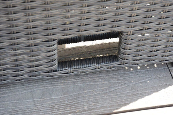 OUTFLEXX Dining Tisch, Grau, Polyrattan, 140x80x53/69cm, Höhenverstellbar 6 OUTFLEXX Dining Tisch, Grau, Polyrattan, 140x80x53/69cm, Höhenverstellbar – Bild 6