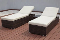 OUTFLEXX 2er-Set Sonnenliegen, Braun Marmoriert, Polyrattan, Je 200x70x45cm, Mit Beistelltisch 11 OUTFLEXX 2er-Set Sonnenliegen, Braun Marmoriert, Polyrattan, Je 200x70x45cm, Mit Beistelltisch -Kettler Verkaufsgeschäft 6 7761.jpg