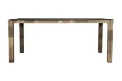 Ploß Rabida Comfort Dining Tisch, Champagner-meliert, Polyrattan, 180x110 Cm, Glasplatte In Steinoptik -Kettler Verkaufsgeschäft 7 20168.jpg