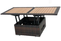 OUTFLEXX Loungetisch Höhenverstellbar, Braun-marmoriert, Polyrattan, 75/152x75x40/64,5cm -Kettler Verkaufsgeschäft 7 8887.jpg