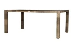 Ploß Rabida Comfort Dining Tisch, Champagner-meliert, Polyrattan, 180x110 Cm, Glasplatte In Steinoptik -Kettler Verkaufsgeschäft 8 20168.jpg