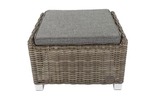 OUTFLEXX Hocker, Grau, Polyrattan, 54 X 63 X 41 Cm, Inkl. Polster 8 OUTFLEXX Hocker, Grau, Polyrattan, 54 X 63 X 41 Cm, Inkl. Polster – Bild 8