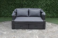 OUTFLEXX Fontana Loungebett, Grau, Polyrattan, Doppel-halbrund, Mit Unterschiebbaren Hockern, Dach Klappbar -Kettler Verkaufsgeschäft 9 18545.jpg