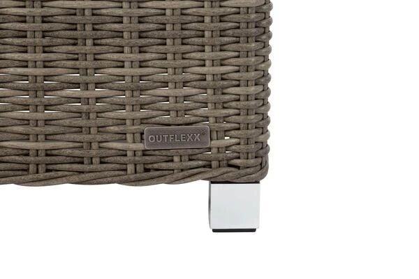 OUTFLEXX Hocker, Grau, Polyrattan, 54 X 63 X 41 Cm, Inkl. Polster 9 OUTFLEXX Hocker, Grau, Polyrattan, 54 X 63 X 41 Cm, Inkl. Polster – Bild 9